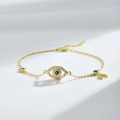 [Clover Jewelry]Dainty Eye Shape Necklace