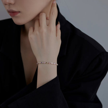 [Clover Jewelry]Sparkling Exquisite Round Cut Party Bracelet