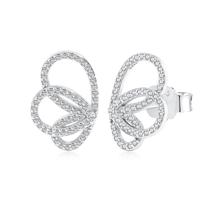 [Clover Jewelry]Exquisite Butterfly Shape Earrings