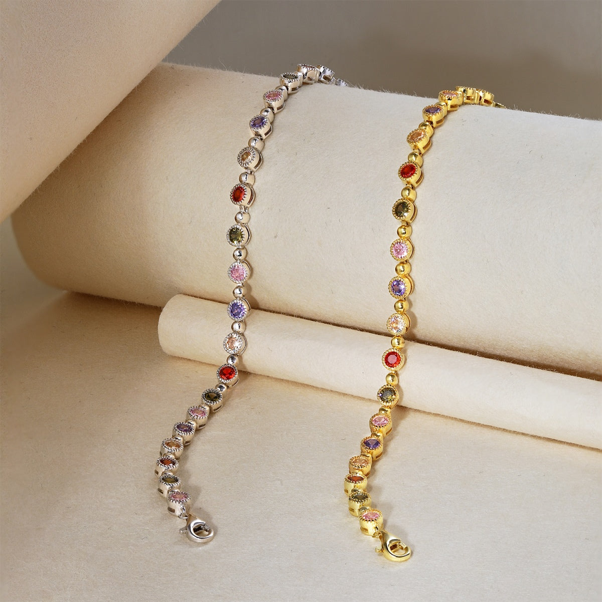 [Clover Jewelry]Sparkling Exquisite Round Cut Party Bracelet