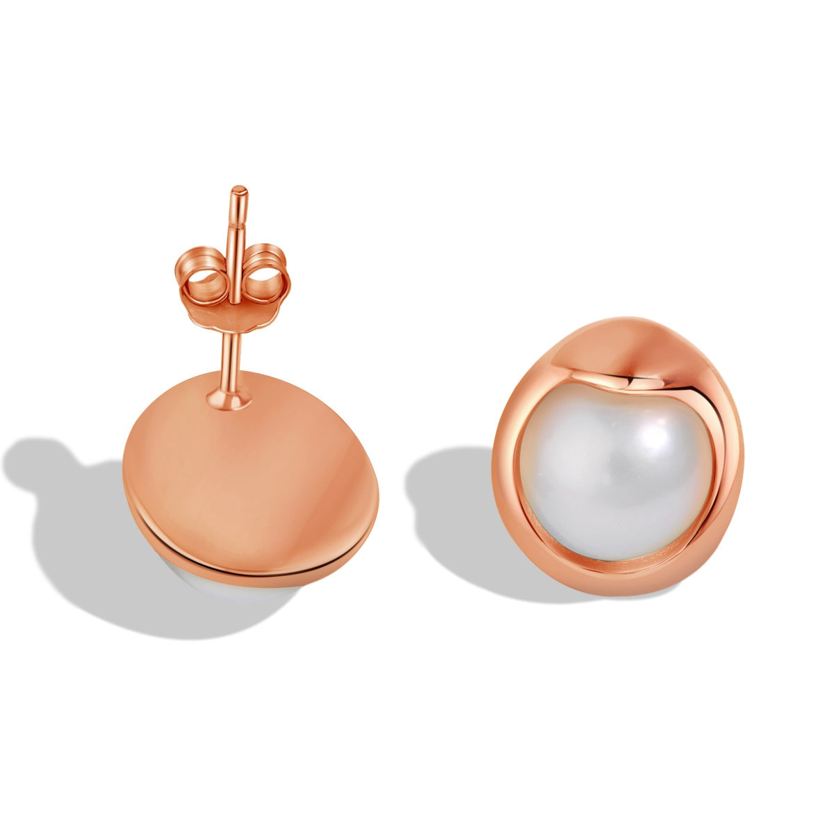 [Clover Jewelry]Dainty Bread Pearl Earrings