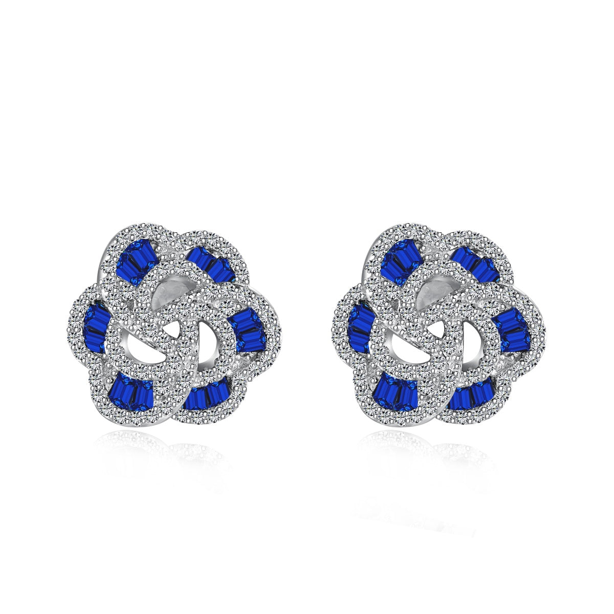 [Clover Jewelry]Exquisite Flower Shape Daily Earrings