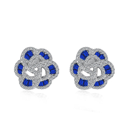 [Clover Jewelry]Exquisite Flower Shape Daily Earrings