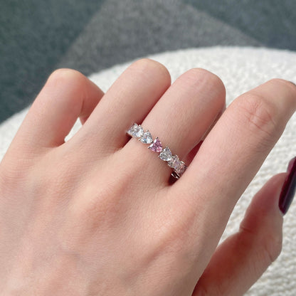 [Clover Jewelry]0.25 Carat Radiant Romance Heart Cut Lover Ring