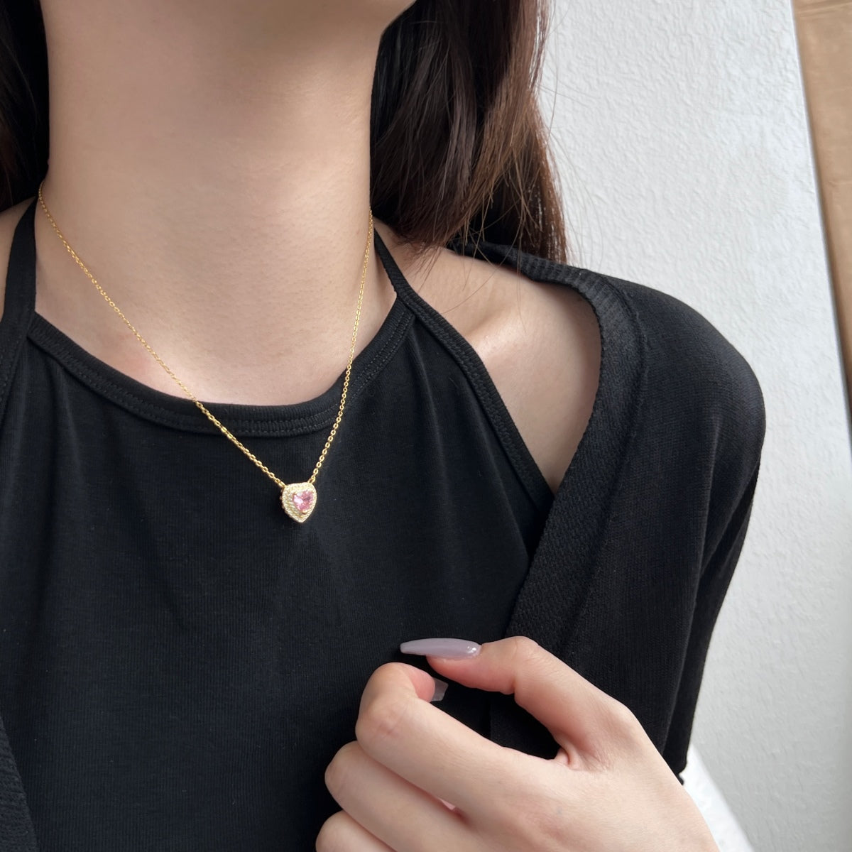 [Clover Jewelry]Exquisite Heart Shape Necklace