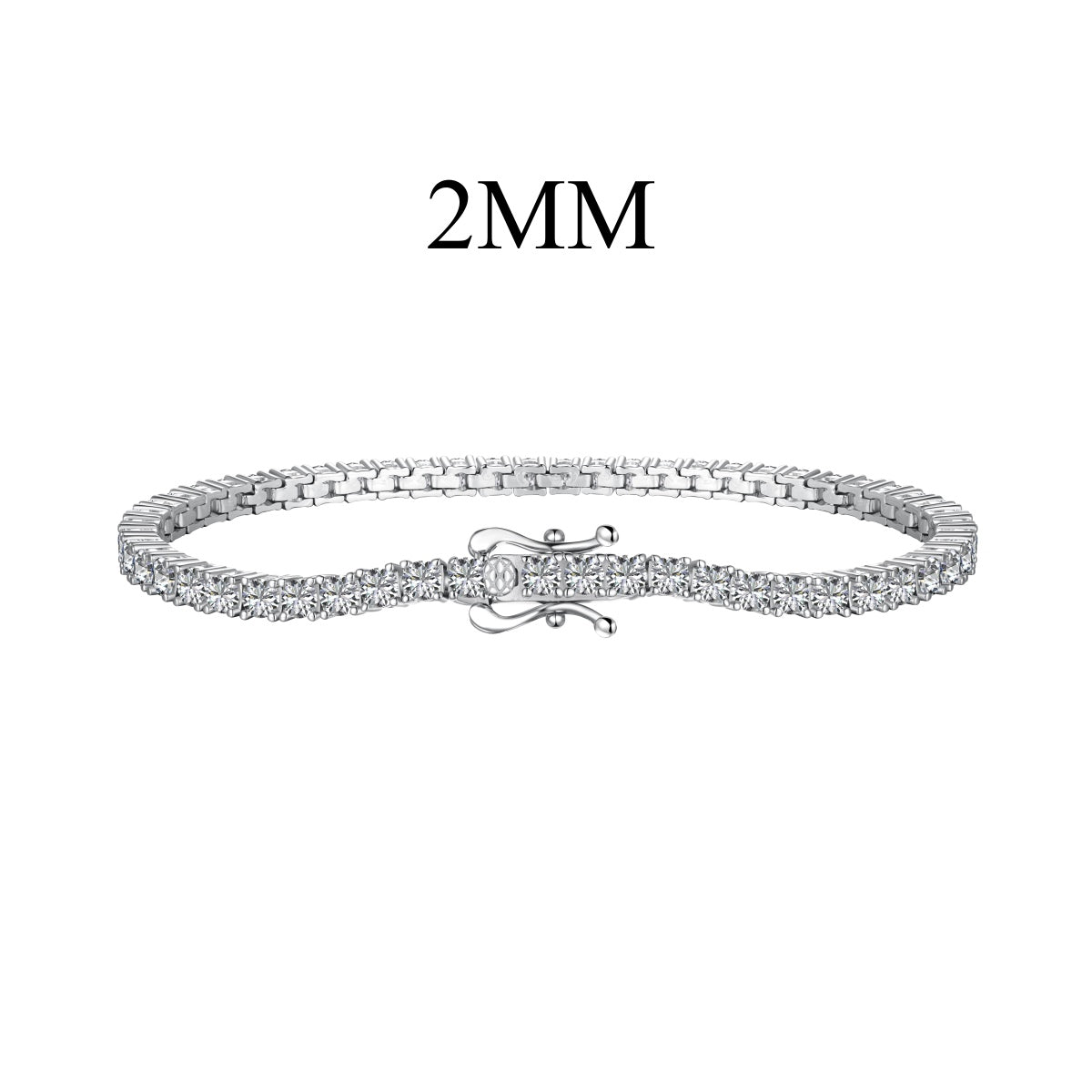 [Clover Jewelry]Dazzling Exquisite Round Cut Daily Bracelet