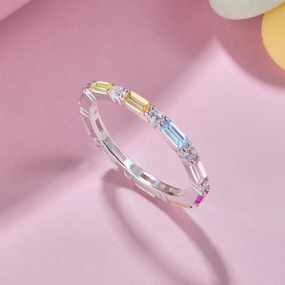 [Clover Jewelry]Lively In Shades Elegant Radiant Cut Daily Ring