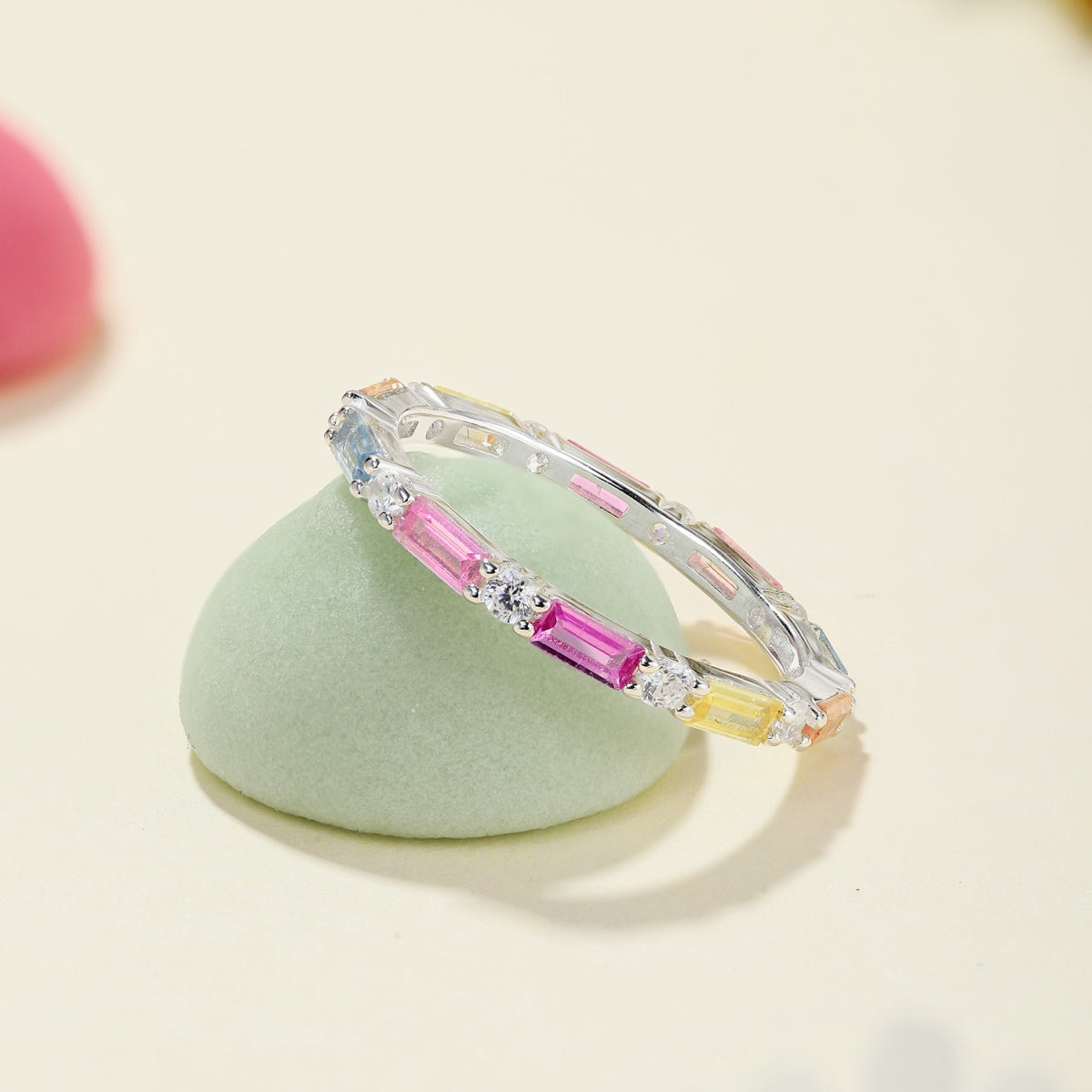 [Clover Jewelry]Lively In Shades Elegant Radiant Cut Daily Ring