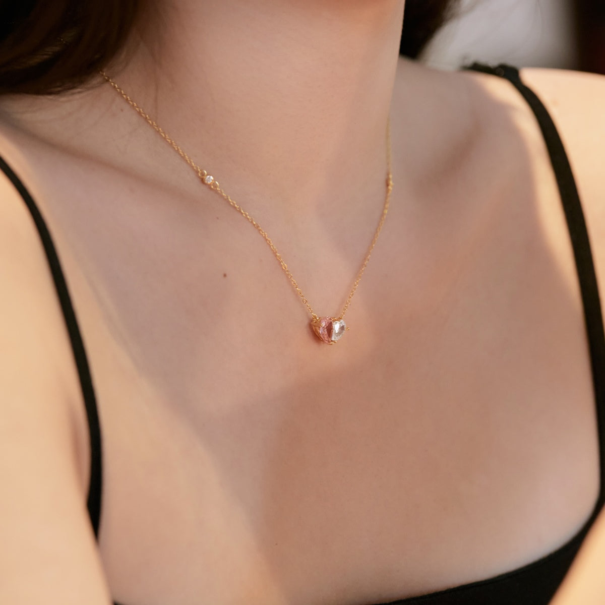 [Clover Jewelry]Unique Heart Shape Necklace