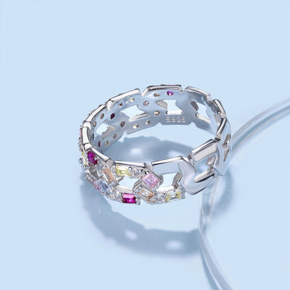 [Clover Jewelry]Sparkling Vibrant Emerald Cut Daily Ring