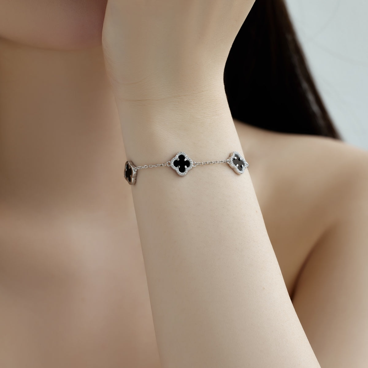 [Clover Jewelry]Four-Leaf Clover Exquisite Bracelet