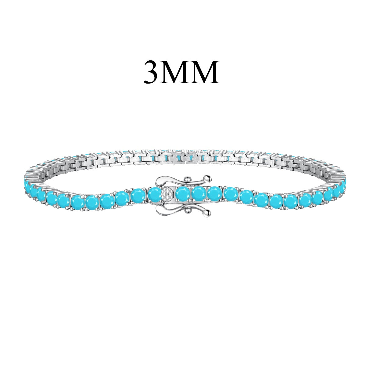 [Clover Jewelry]Dainty Charming Round Cut Tennis Bracelet