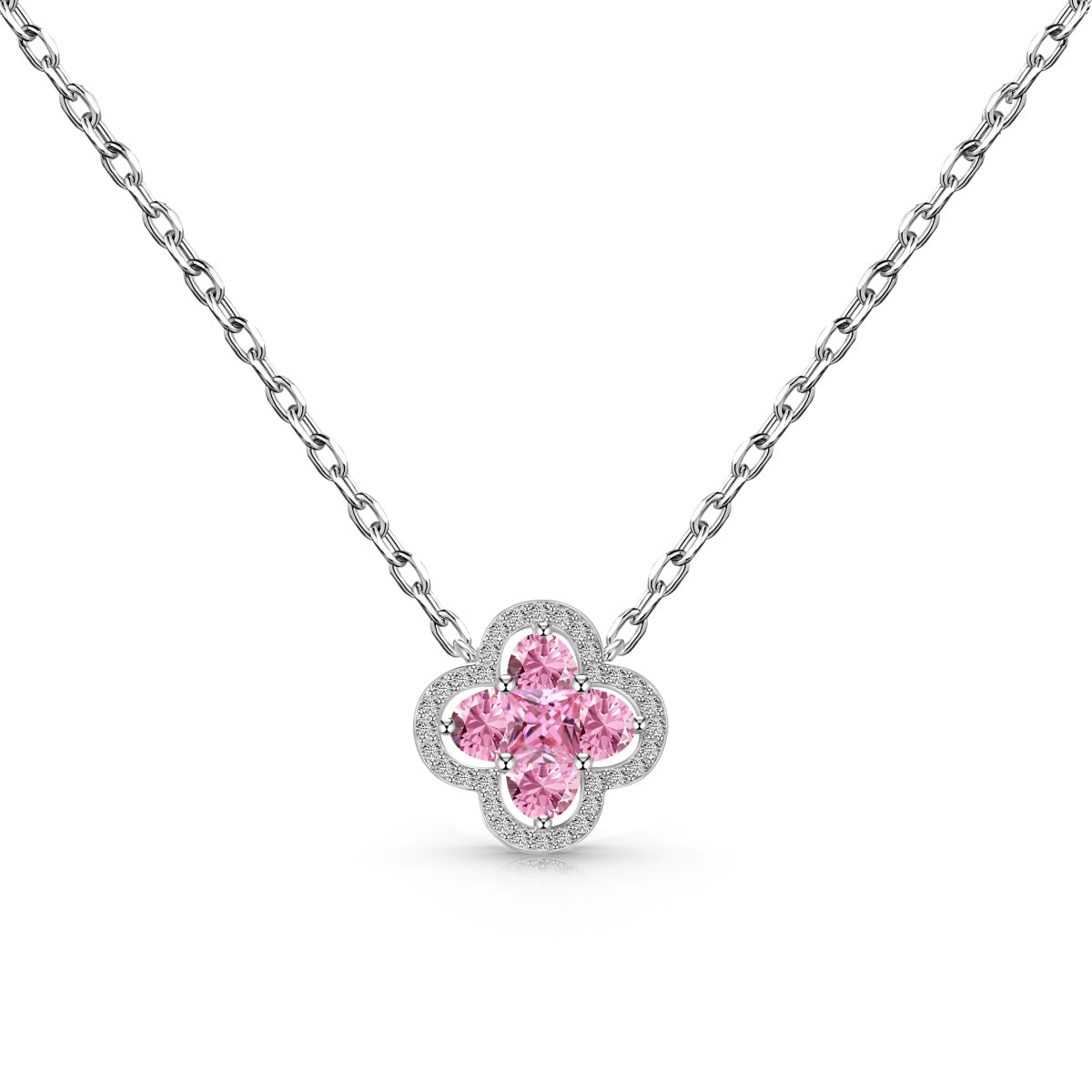 [Clover Jewelry]Spliced Lucky Four-Leaf Clover Versatile Necklace