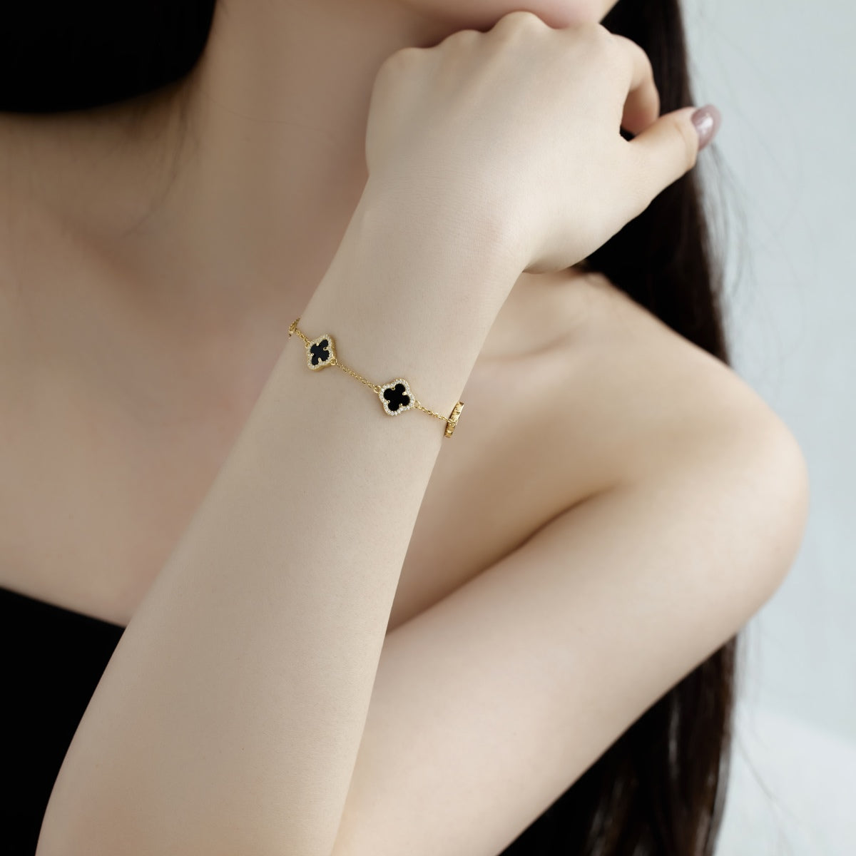 [Clover Jewelry]Four-Leaf Clover Exquisite Bracelet