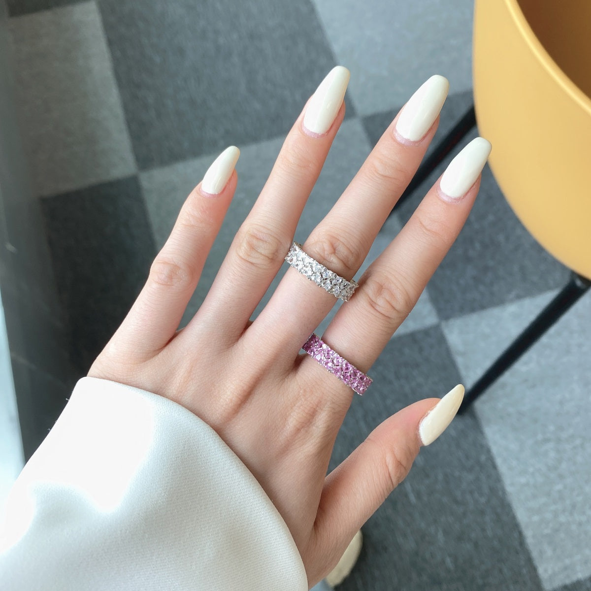 [Clover Jewelry]Sparkling Full Heart Ring